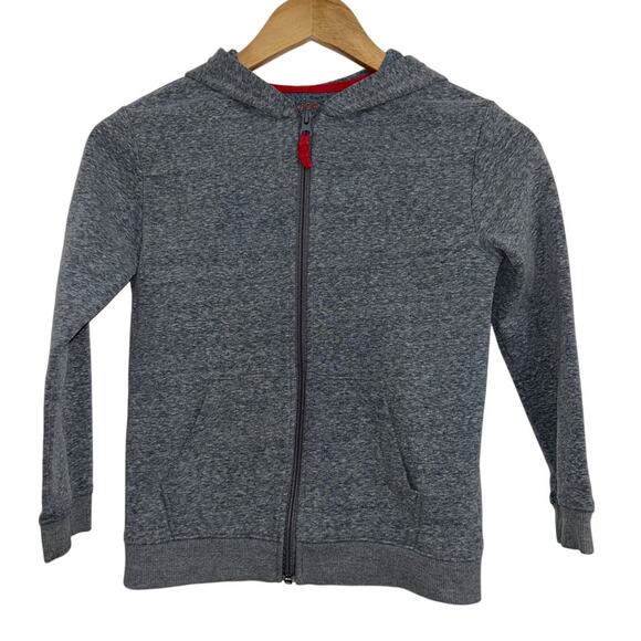 Cat & Jack Kids Full Zip Sweatshirt Hoodie Gray Small 6/7 - Picture 1 of 3